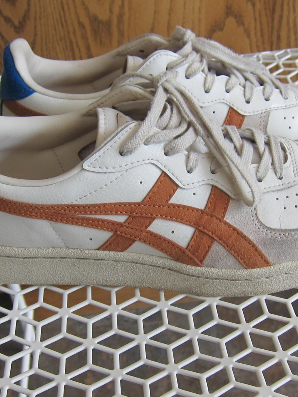 ONITSUKA TIGER GSM Cream Orange Rust Retro SNEAKERS EUR 40 US 7